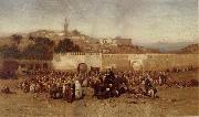 Louis Comfort Tiffany Market Day Outside the Walls of Tangiers painting